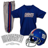 Franklin Sports New York Giants Kids NFL Uniform Set - Youth NFL Team Jersey, Helmet, Pants + Apparel Costume - Official Gear -Y