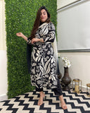 Gosriki Women'S Cotton Blend Printed Straight Kurta With Pant & Dupatta (Jasper Black-Gs_M_Black_Medium),Black,,B0D4J61SZ7