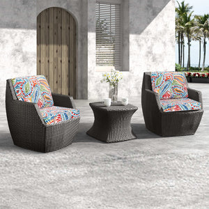 JMGBird Outdoor Cushion Tufted Pillow, Deep Seat Outdoor Chair Cushion Set 22x22 Patio Cushions for Outdoor Furniture