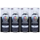 TULIP ColorShot Fabric Spray Paint for Outdoor Upholstery, Permanent Spray-On Fabric Paint for Furniture, Onyx Black 8 oz 4-Pack