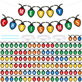 Kosiz 116 Pcs DIY Letter Custom Banner Customizable Banner Kit Merry Christmas Letter Garland Including 111 Letters Numbers 3 Ro