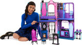 Monster High Boo-tique Hotel Doll House, Foldable Playset with Spooky Surprises in Every Room and 13+ Pieces Including Furniture