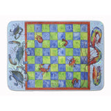 Caroline'S Treasures Crab And Shrimp Checkerboard Floor Mat, 19 X 27, Multicolor