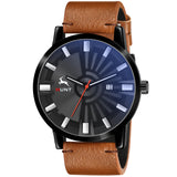 Iik Collection Hunt Series Men'S & Boys' Watch|Brown Leather Strap|Brown Dial|Analogue Display|Long Battery Life|Durable Dial Po