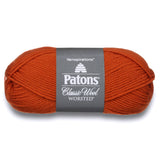 Patons Classic Wool Yarn, 3.5oz, Gauge 4 Medium, 100% Wool Pumpkin For Crochet, Knitting & Crafting