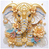 Sanjee 5D Special Shape Diamond Art Kits for Beginners, Elephant Diamond Painting Kits for Adults, Crystal Rhinestones Diamond P