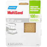 Norton Multisand Abrasive Sponge, 5-1/2 Length x 4-1/2 Width, Grit 150 Fine (Pack of 6)