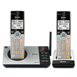 AT&T CL82207 DECT 6.0 2-Handset Cordless Phone for Home with Answering Machine, Call Blocking, Caller ID Announcer, Intercom and