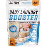Baby Laundry Detergent Booster ACTIVE Enzyme Stain & Odor Remover for Infant, Newborn, Toddler & Kids Clothes, Fragrance Free 