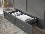 Hamilton Full Murphy Bed Chest In Grey