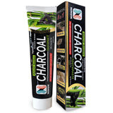 Activated Charcoal Whitening Toothpaste, Fluoride-Free, Enamel-Safe, Natural Mint Flavor, 6.5oz Tube for Stain Removal and Fresh
