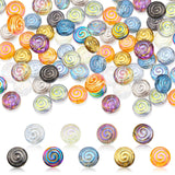 120 Pcs Mixed Glass Lollipop Beads Lollipop Shape Crystal Beads Candy Beads for Jewelry Making DIY Craft Accessories
