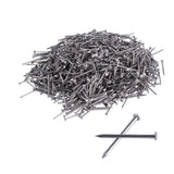 ONLISUM Stainless Steel Hardware Nails 50 PCS 4 Inch Finishing Nails Flat Head Nails for Hanging Pictures, Silver
