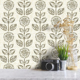Wudnaye Floral Peel and Stick Wallpaper Vintage Tulip Floral Wallpaper 17.7in 590.4in Flower Farmhouse Contact Paper Peel and S