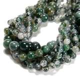 65Pcs Green Grass Agate 6mm Beads Natural Stone Round Gemstone Genuine Real Stone for DIY Bracelet Jewelry String Making