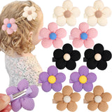 C LLOT Flower Hair Clips,10 Pcs Non-Slip Flower Bows Alligator Clips Hair Accessories for Girls Toddlers Teens and Women