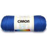Caron H970039767 Simply Soft Solids Yarn, 6oz, Gauge 4 Medium, 100% acrylic Royal Blue Machine Wash & Dry
