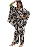 Libas Women Viscose Rayon Printed Co Ord Set (39015, Black, Medium