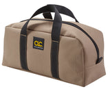 Custom Leathercraft1107 2 Pack Medium And Large Utility Tote Bag Combo,Black/Beige