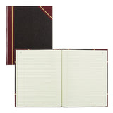 Texhide Accounting Book, Black/Burgundy, 300 Green Pages, 10 3/8 X 8 3/8