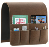 QingLemon Armrest Organizer Non Slip Remote Control Holder Arm Chair Couch Caddy For Recliner Sofa Bedside With 6 Pocket Storage