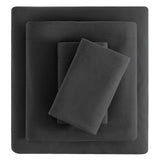 Viviland Plush Micro Fleece Queen Bed Sheet Set - Soft Polar Fleece Velvet Sheets - Extra Warm Winter Flannel Bed Sheets With Deep Pocket - Silver Grey - Queen -Like New