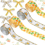 Cheerupp 4 Rolls Little Cutie Theme Ribbons, 20 Yards Craft Ribbons for Wreath Hair Bow Wrapping Gifts Packing, Orange Citrus Gr