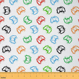 Gaming Fabric by The Yard,Modern Gamepad DIY Sewing Craft Hobby Fabric Modern Gamepad Decoration for Upholstery and Home Accents