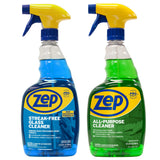 Zep AllPurpose Cleaner 32 oz (1 Unit) and Zep StreakFree Glass Cleaner 32 oz (1 Unit) ECBD050 AllPurpose Surface Cleaner an