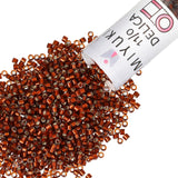 Miyuki Delica Seed Beads - Size 11/0 (1.6 mm), DB1683, Silver-Lined Glazed Dark Topaz, 7.2 g, Approx. 1440 Beads, Made in Japan
