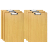 6 Pcs 11 x 17 Inch Extra Large Clipboards with Low Profile Clip Wood Ledger Clipboard Memo Size Clipboards for School Classroom 