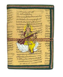 Purpledip Handmade Paper Journal Goddess Saraswati: Vintage Diary Notebook With Thread Closure (12083)