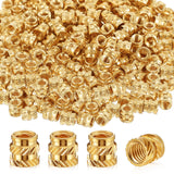 Yaocom 100 Pcs M4 Heat Inserts M4 x D6.3 x L8.1 Brass Threaded Inserts 3D Printing Knurled Metric Nuts for Plastic, 3D Printing 