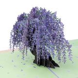 Paper Love 3D Wisteria Tree Pop Up Card, Gift for Birthday, Wedding, Anniversary, Thank You, Get Well, All Occasion or Just Beca