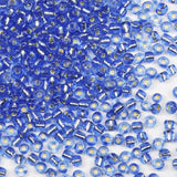 Bulk Seed Beads 110 Grams About 1600pcs, 4mm 6/0 Blue Glass Craft for Making Earrings, Bracelets, Pendants, Waist Jewelry,DIY Ha
