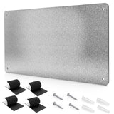 17.7 x 11.8 Metal Magnetic Board - Magnet Bulletin Board to Display Magnetic Letters Numbers Animal, Poetry, Spice Jars, Notes, 