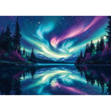 Blueforest 1000 Piece Puzzles for Adults, The Lake Water & The Arctic Aurora Puzzle for Adults, Hard Challenge Art Jigsaw Puzzle