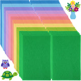 Peryiter 150 Pcs Pastel Felt Sheets Bulk for Craft 8 x 12 Inch 1.4 mm Easter Thick Colorful Stiff Felt Fabric Craft Square for C