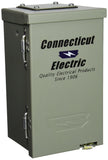 Connecticut Electric Parallax Power Supply (CESMPSC13-HR) 30 Amp Power Outlet Box with Breaker, Grey