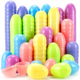 OCTERIC 200Pcs Easter Eggs, 2.3 Fillable Pastel Colors Plastic Easter Eggs Empty for Easter Hunt, Easter Basket Stuffers, Party