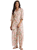 Libas Womens Printed Silk Blend Co-Ord Set For Women