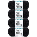 Estako DailyKnit-DK - (4 Skeins Pack) - 100% Anti-Pilling Acrylic Yarn - Soft DK Light Weight #3 - (4 x 3.52 oz / 4 x 273 yds) -