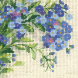 Riolis 14 Count Forget Me Nots Counted Cross Stitch Kit, 8 X 8