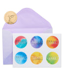 Papyrus Thank You Cards with Envelopes, Tie Dye Dots (14-Count)