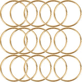 15Pcs Macrame Hoops Ring, BetterJonny 8 Inch Metal Craft Rings Hoops Gold Dream Catcher Rings Wreath Hoop Rings for Home Decorat