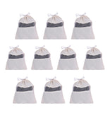 Solstice Cotton Shoe Cover | Washable Reusable Bag For Shoes/Flip Flops | Travelling And Storage (Pack Of 10)