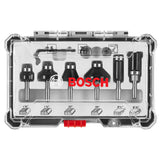 BOSCH RBS006TES 6Piece (Universally Compatible Accessory) CarbideTipped Trim and Edging Router Bit Assorted Set