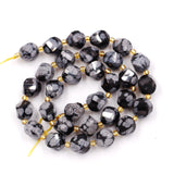 Malahill Wholesale Natural Stone Beads for DIY Jewelry Making Sold per Bag 5 Strands and one roll Cord Inside Faceted S Shape Sn