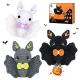 Crochet Kit for Beginners, Beginner Crochet Kit for Adults with Step-by-Step Video Tutorials, Halloween Gifts DIY Crochet Animal