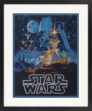 Dimensions Star Wars Luke Skywalker and Princess Leia Cross Stitch Kit Black 14 Count Aida, 11 x 14,